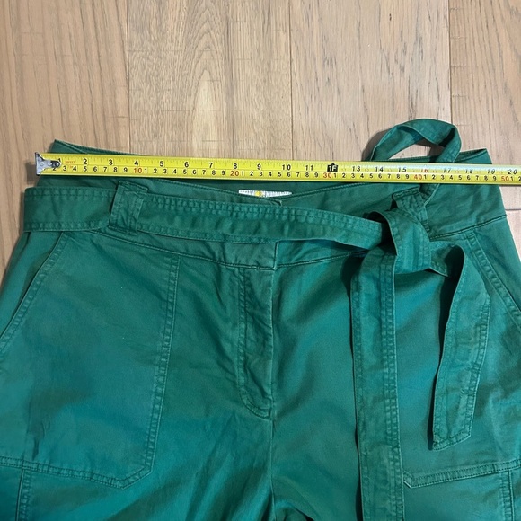 Boden Green Belted Cropped Pants Size US 16/18L UK 20L - Picture 8 of 8